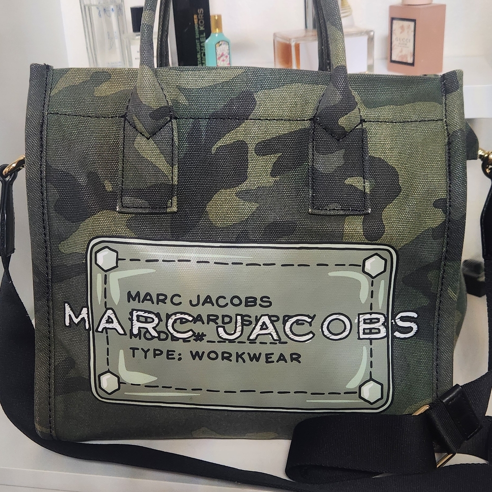 Marc Jacobs Green Camouflage Crossbody Bag